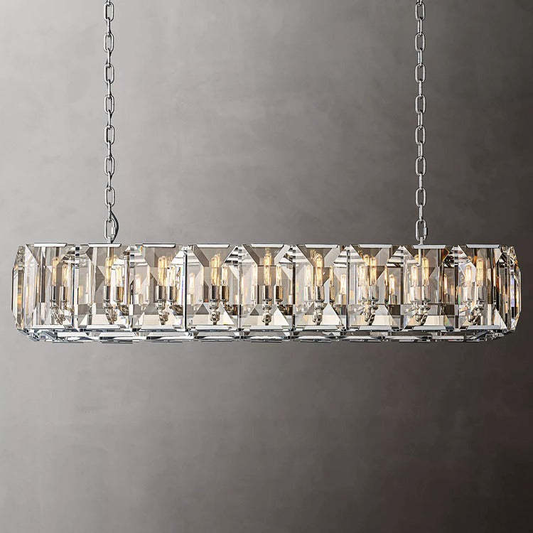 Hawson Multicurve Crystal Rectangular ChandelierLinear