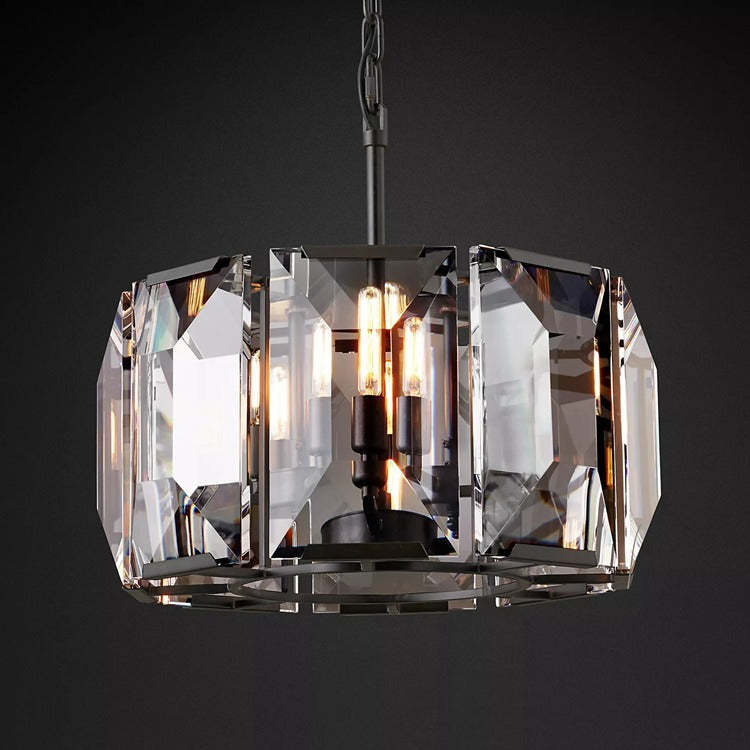 Haon Multicurve Crystal Round Chandelier Dimmable 