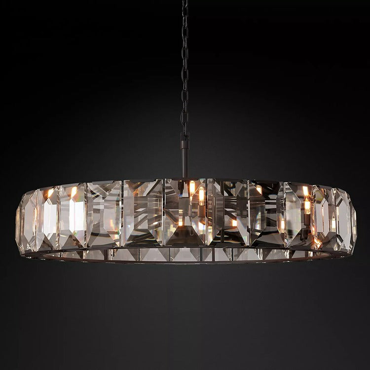 Haon Multicurve Crystal Round Chandelier Dimmable 