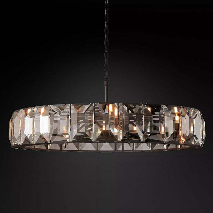 Haon Multicurve Crystal Round Chandelier Dimmable 