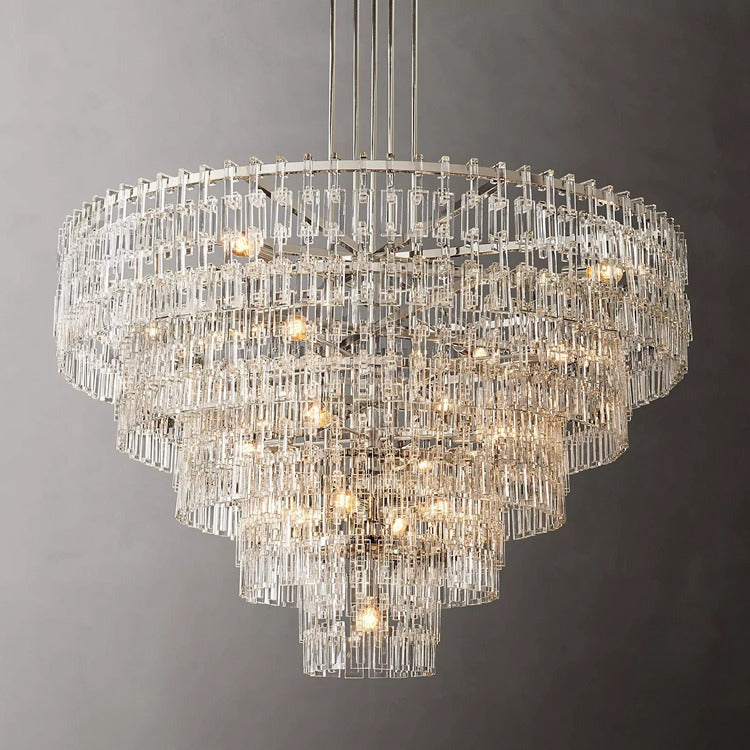 Lock Marignan Tier K9 Crystal Round Chandelier