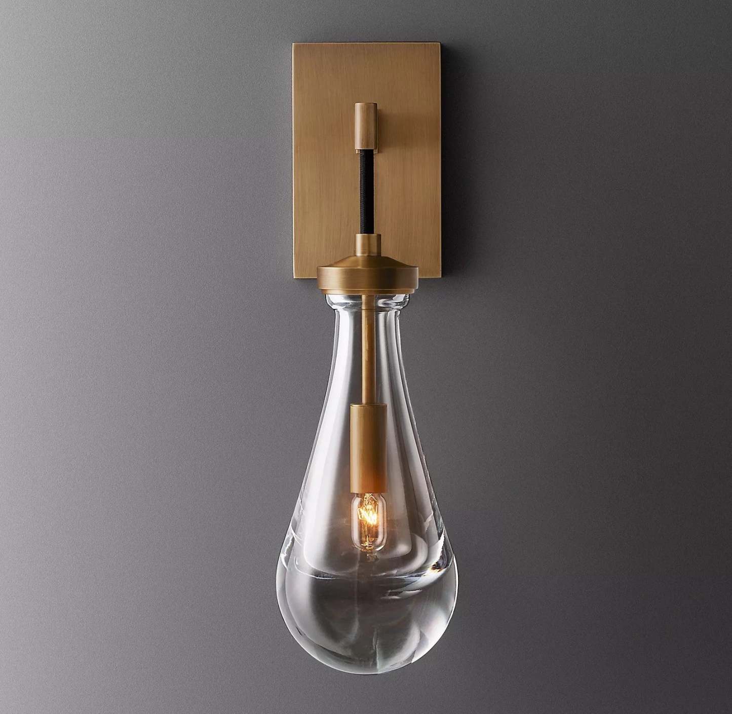 Rain Glass Wall Sconce Cord