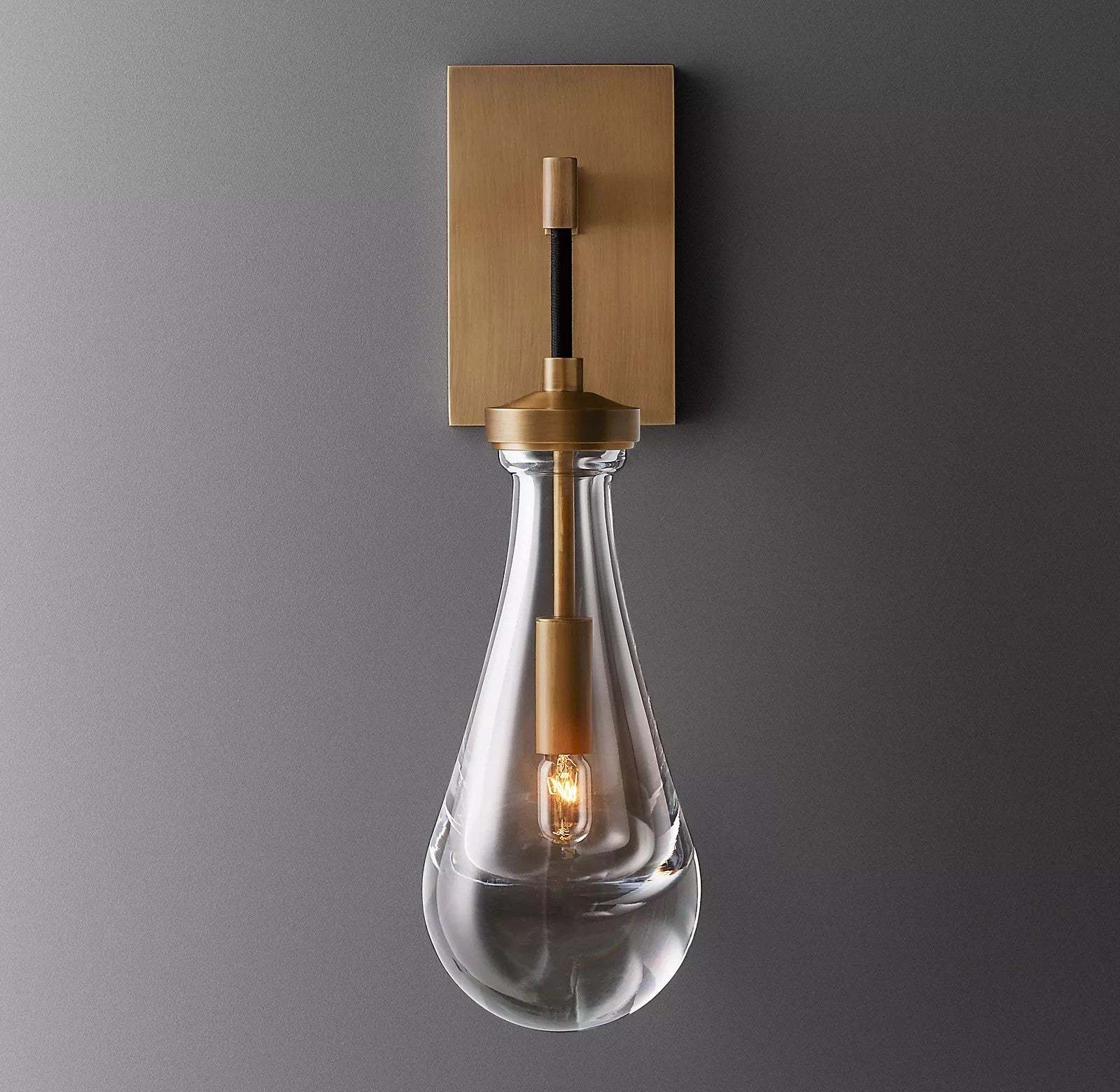 Rain Glass Wall Sconce Cord