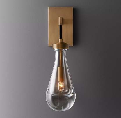 Rain Glass Wall Sconce Cord