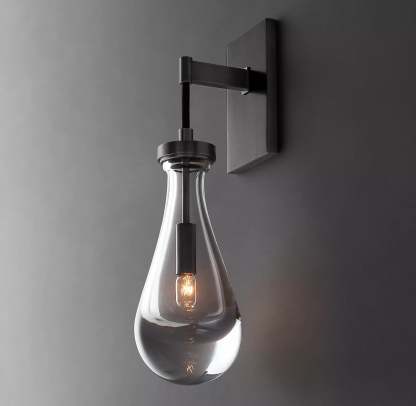 Rain Glass Wall Sconce Cord