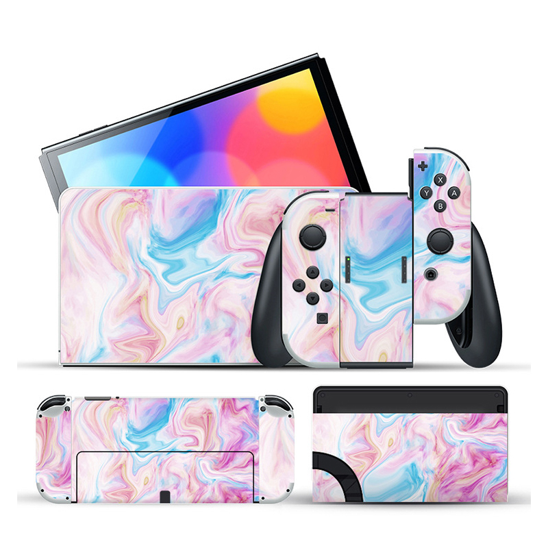 Marble Pink Premium 3M Skins Set for Nintendo Switch