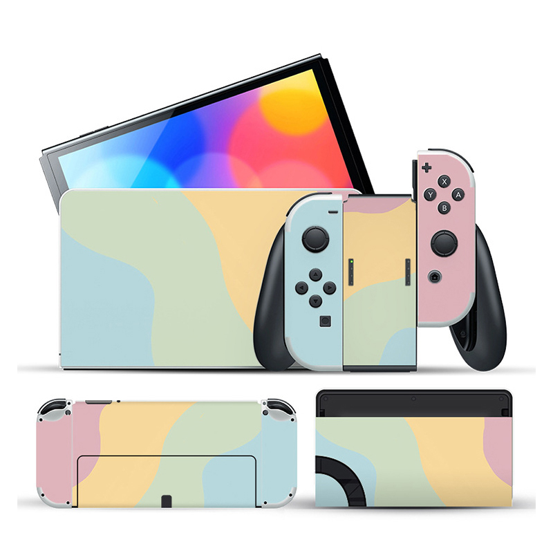 Colorful Waves Premium 3M Skins Set for Nintendo Switch
