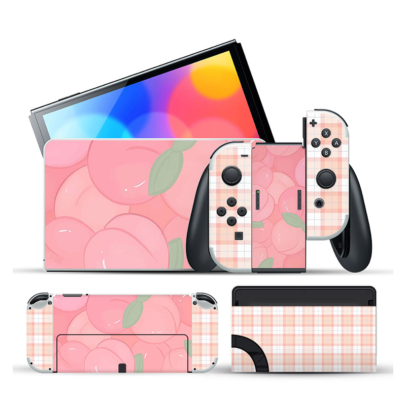 Honey Peach Premium 3M Skins Set for Nintendo Switch