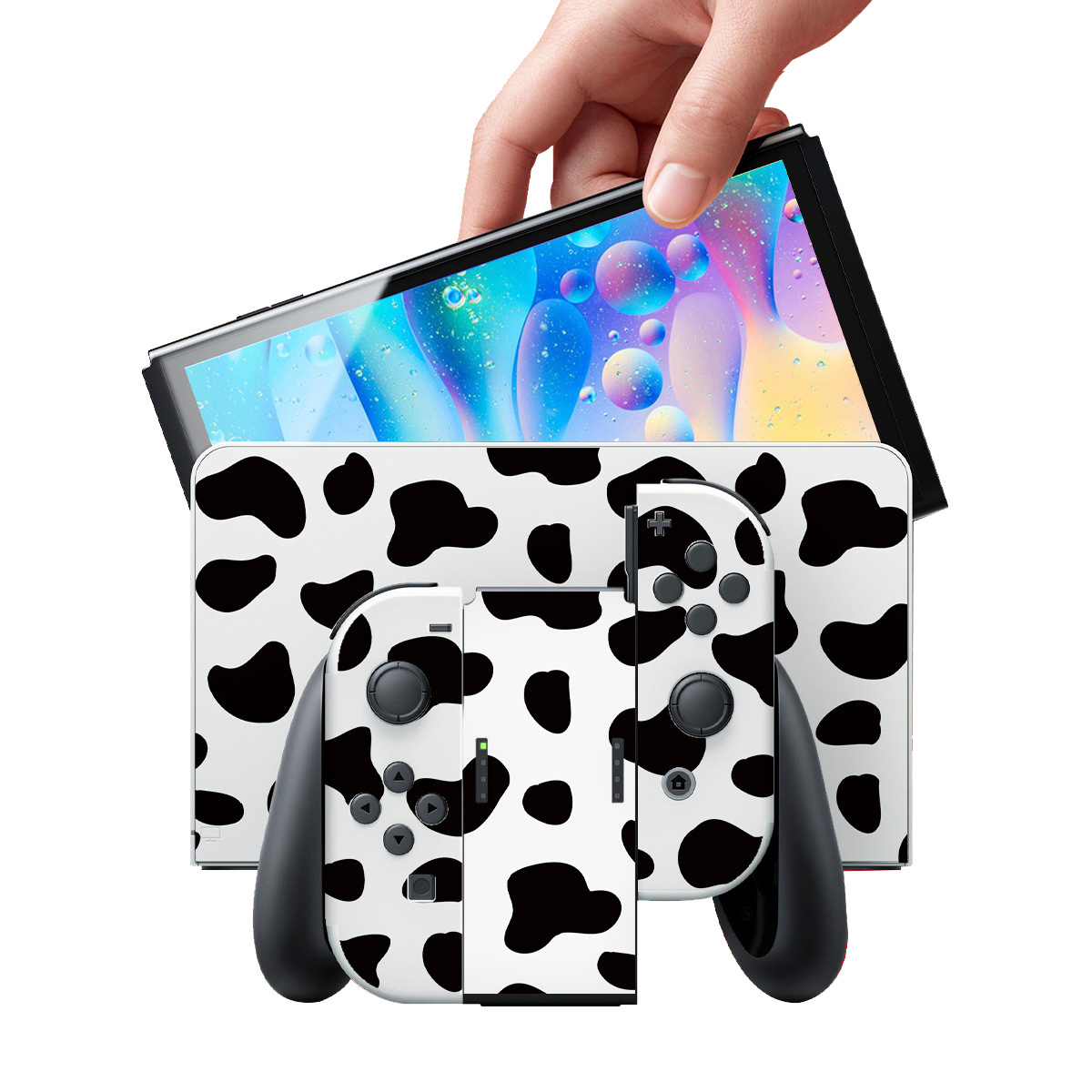 Cow Texture Premium 3M Skins Set for Nintendo Switch