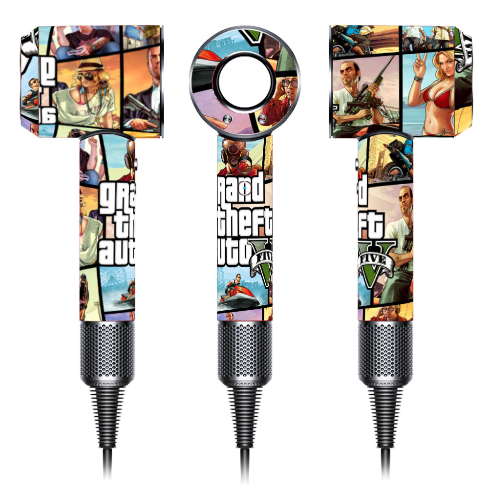 Grand Theft Auto (GTA) Premium Skin for Dyson Supersonic Hair Dryer (0054)