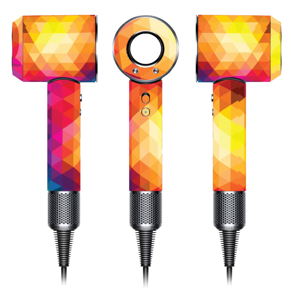 Colorful Rhombus Premium Skin for Dyson Supersonic Hair Dryer (0059)