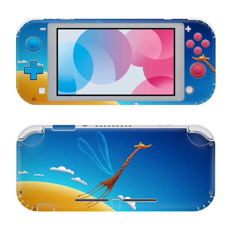 The Giraffe Flying in the Dream Premium Skin Set for Nintendo Switch Lite (0160)