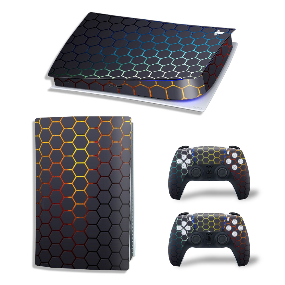 Geometric Hexagon Premium Skin Set for PS5 Digital Edition (400)