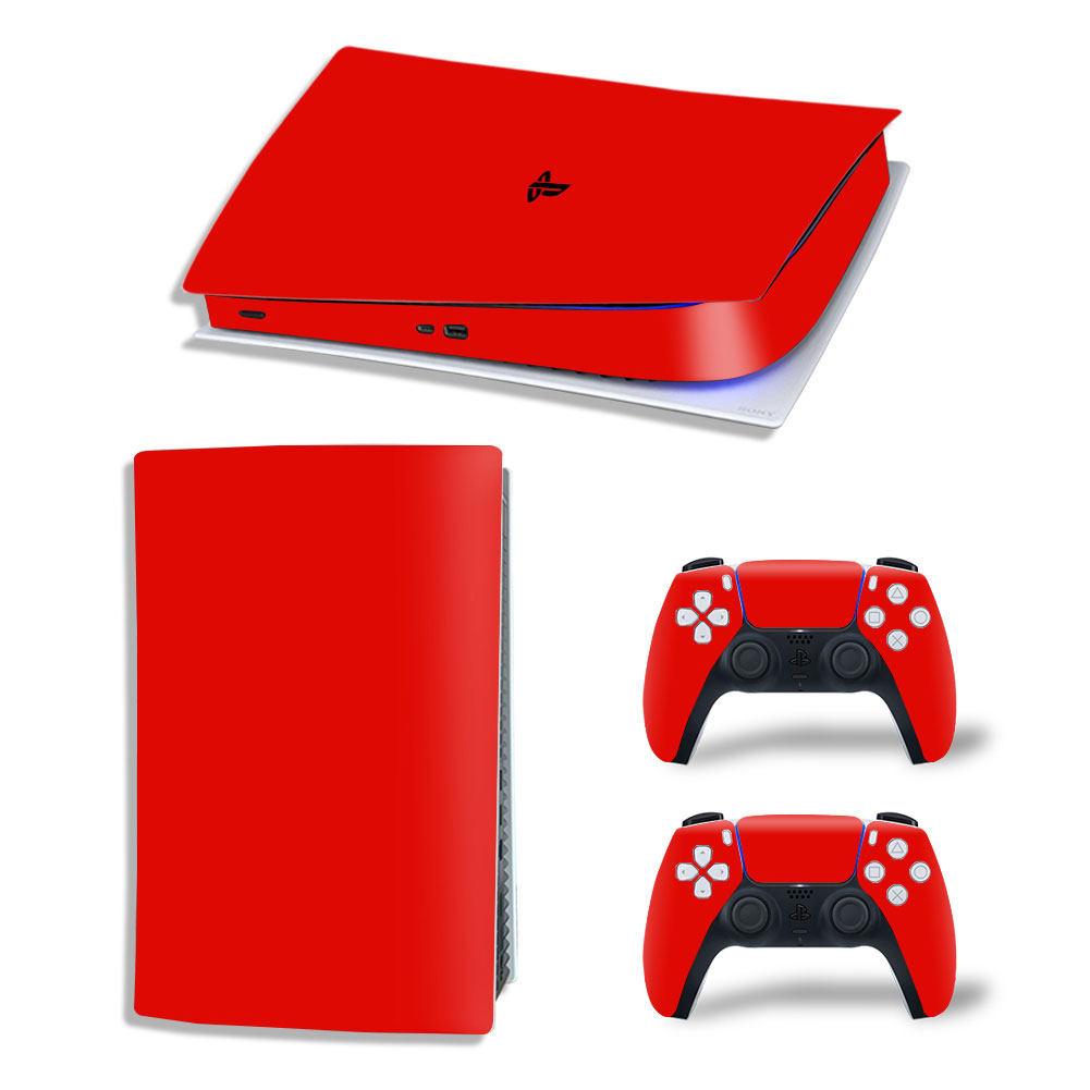 Bright Red Premium Skin Set for PS5 Digital Edition (2261)