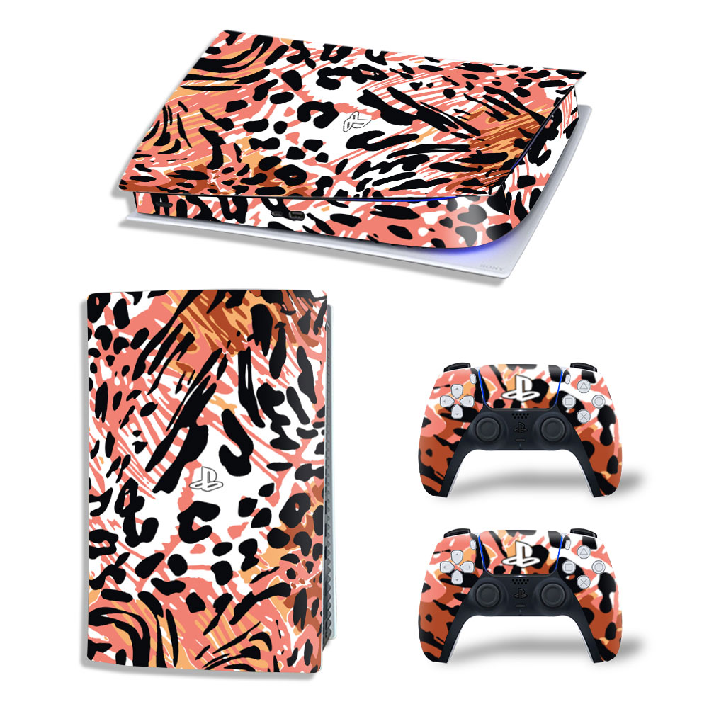Leopard Prints Premium Skin Set for PS5 Digital Edition (2343)