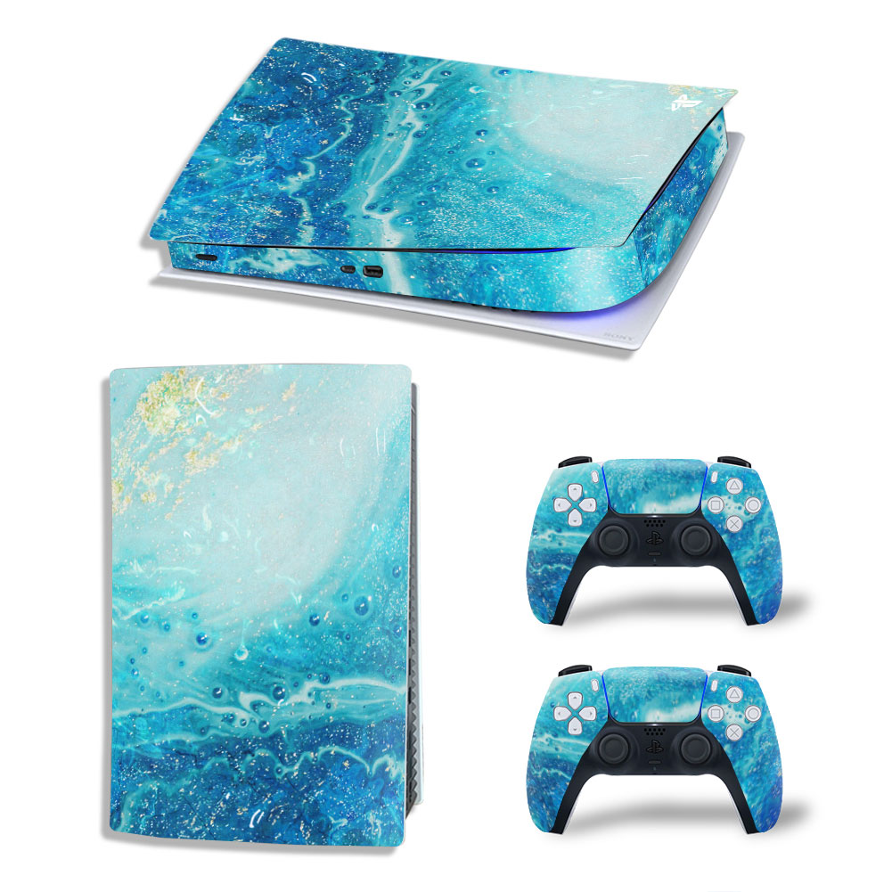Ocean Waves Premium Skin Set for PS5 Digital Edition (3033)