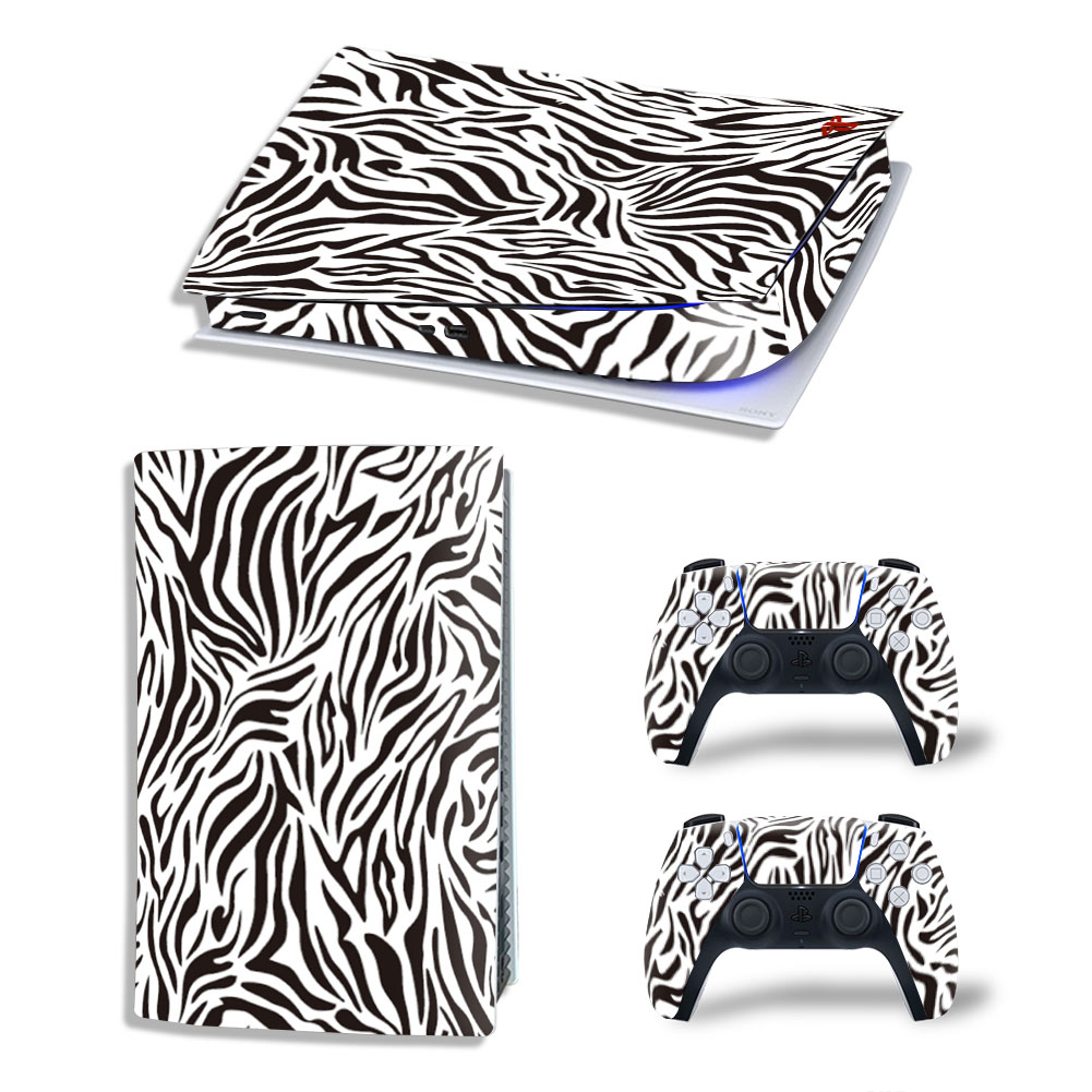 Zebra Prints Premium Skin Set for PS5 Digital Edition (3066)