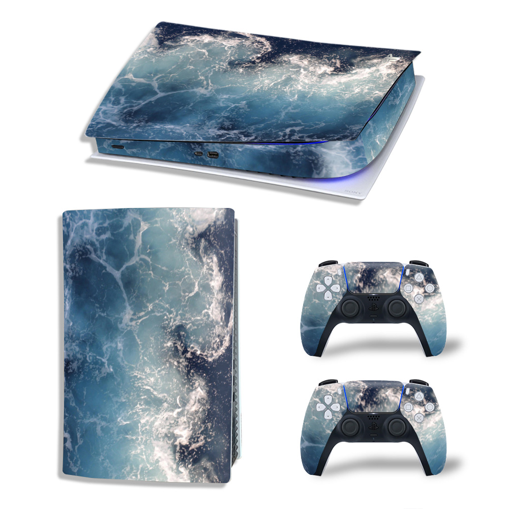 Ocean Waves Premium Skin Set for PS5 Digital Edition (4117)