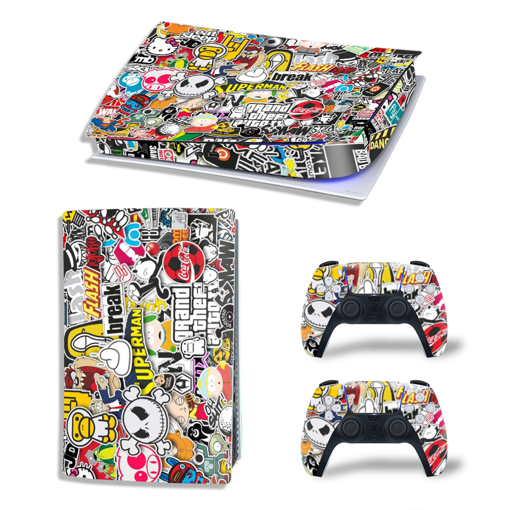 Sticker Bomb Premium Skin Set for PS5 Digital Edition (4151)