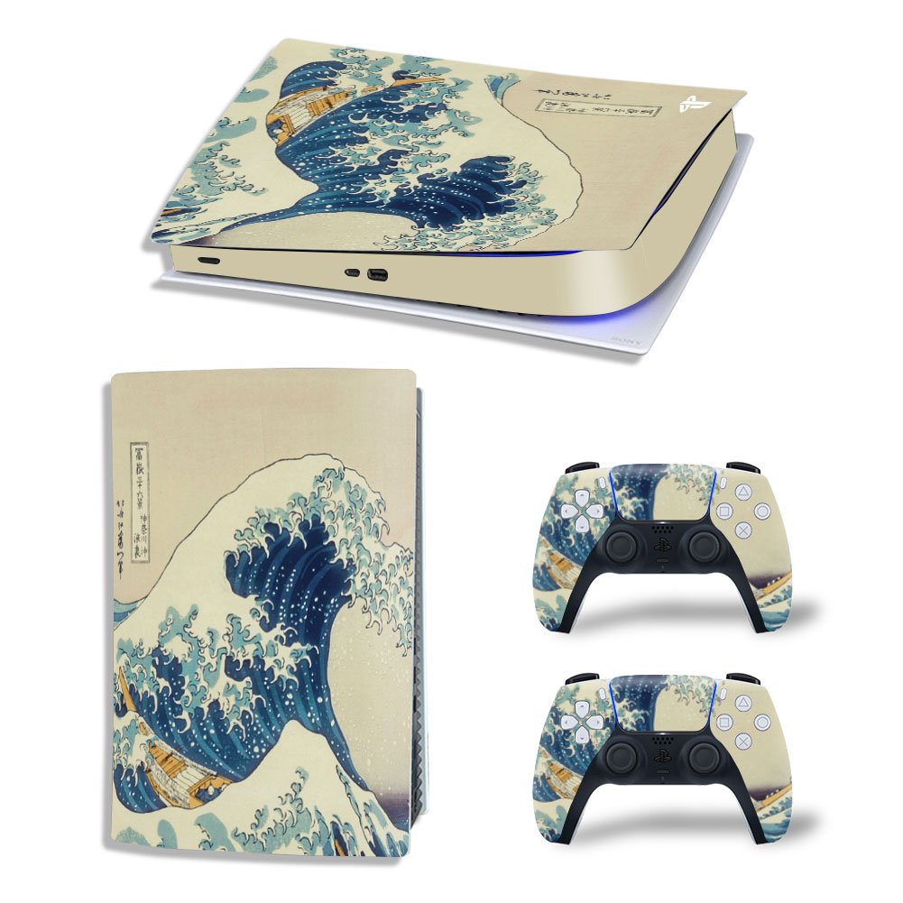 Ocean Waves Premium Skin Set for PS5 Digital Edition (6646)