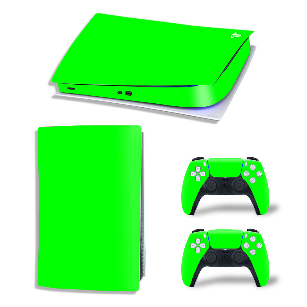 Solid Grass Green Premium Skin Set for PS424 Digital Edition (7015)