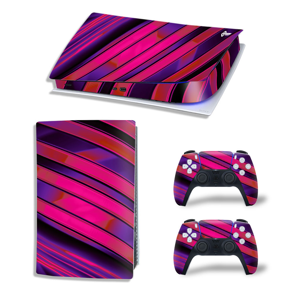 Red Strips Premium Skin Set for PS5 Digital Edition (7079)