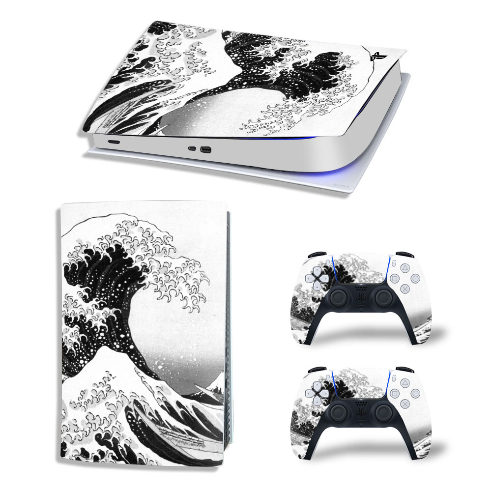 Ocean Waves Premium Skin Set for PS5 Digital Edition (7740)