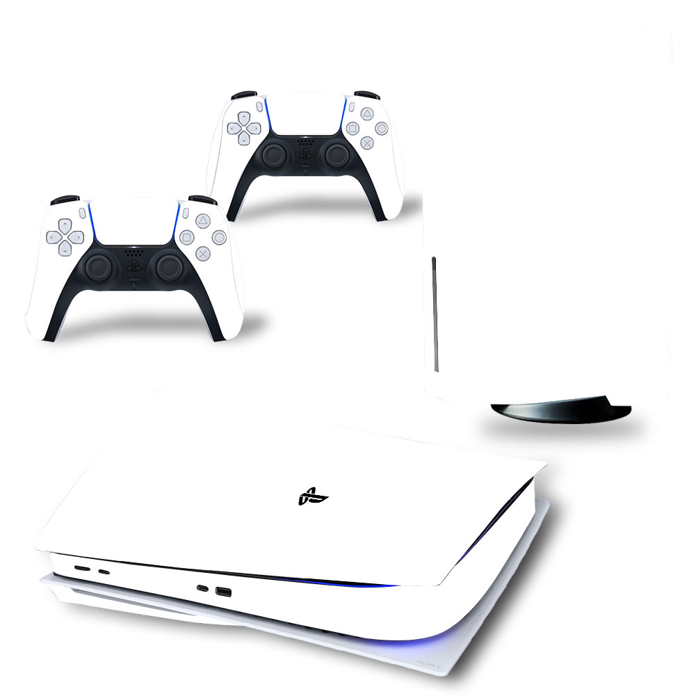 Solid White Premium Skin Set for PS5 Disc Edition (2263)