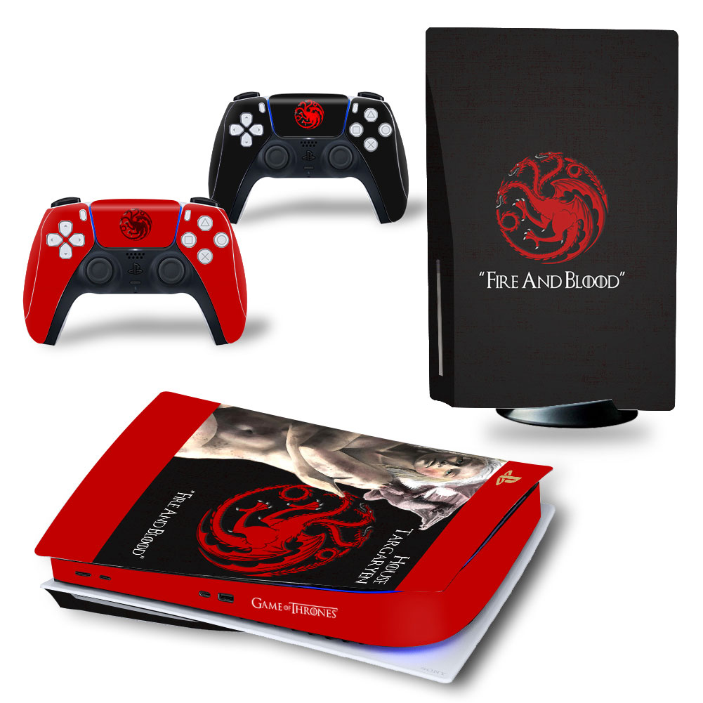 Fire and Blood Premium Skin Set for PS5 Disc Edition (2313)