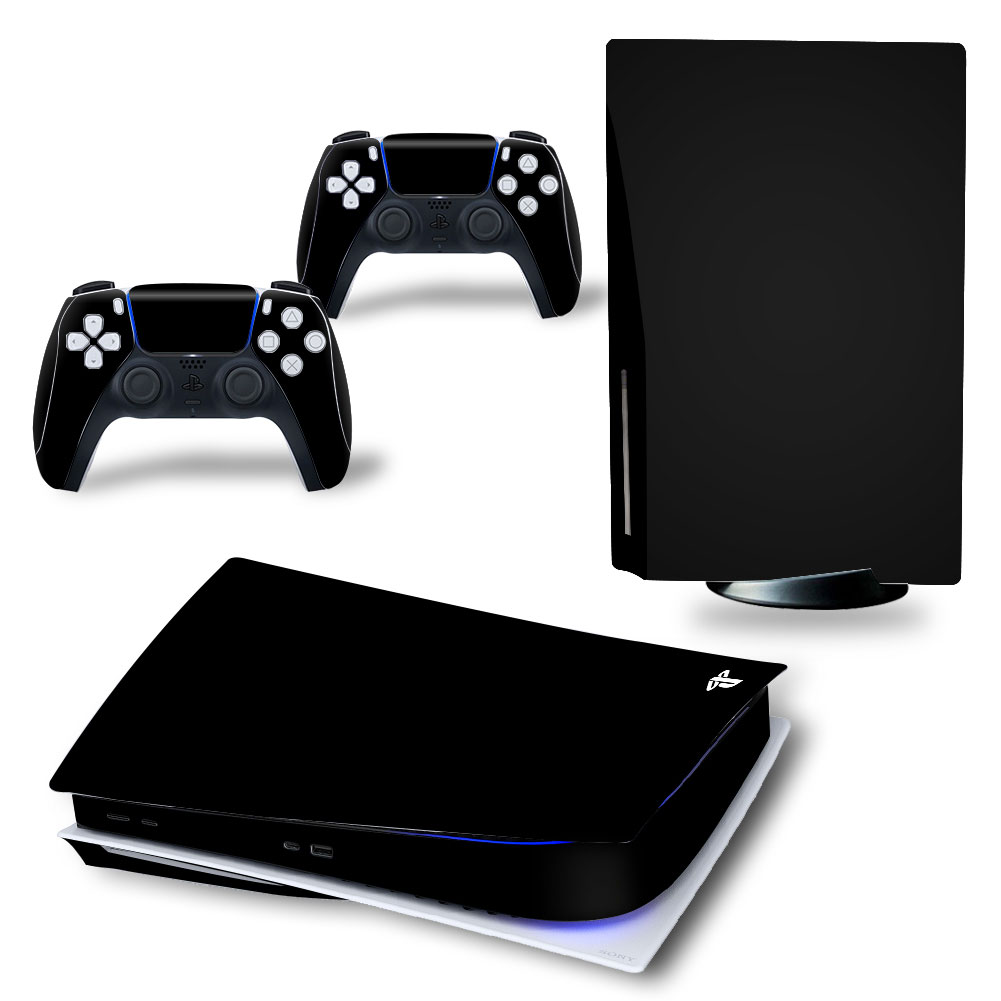 Obsidian Black Premium Skin Set for PS5 Disc Edition (3000)