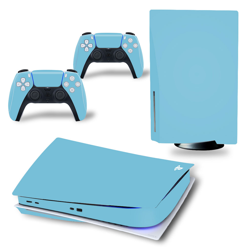 Sky Blue Premium Skin Set for PS5 Disc Edition (3002)