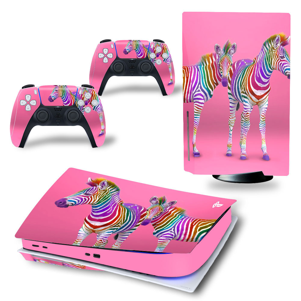 Pink Zebra Premium Skin Set for PS5 Disc Edition (3099)