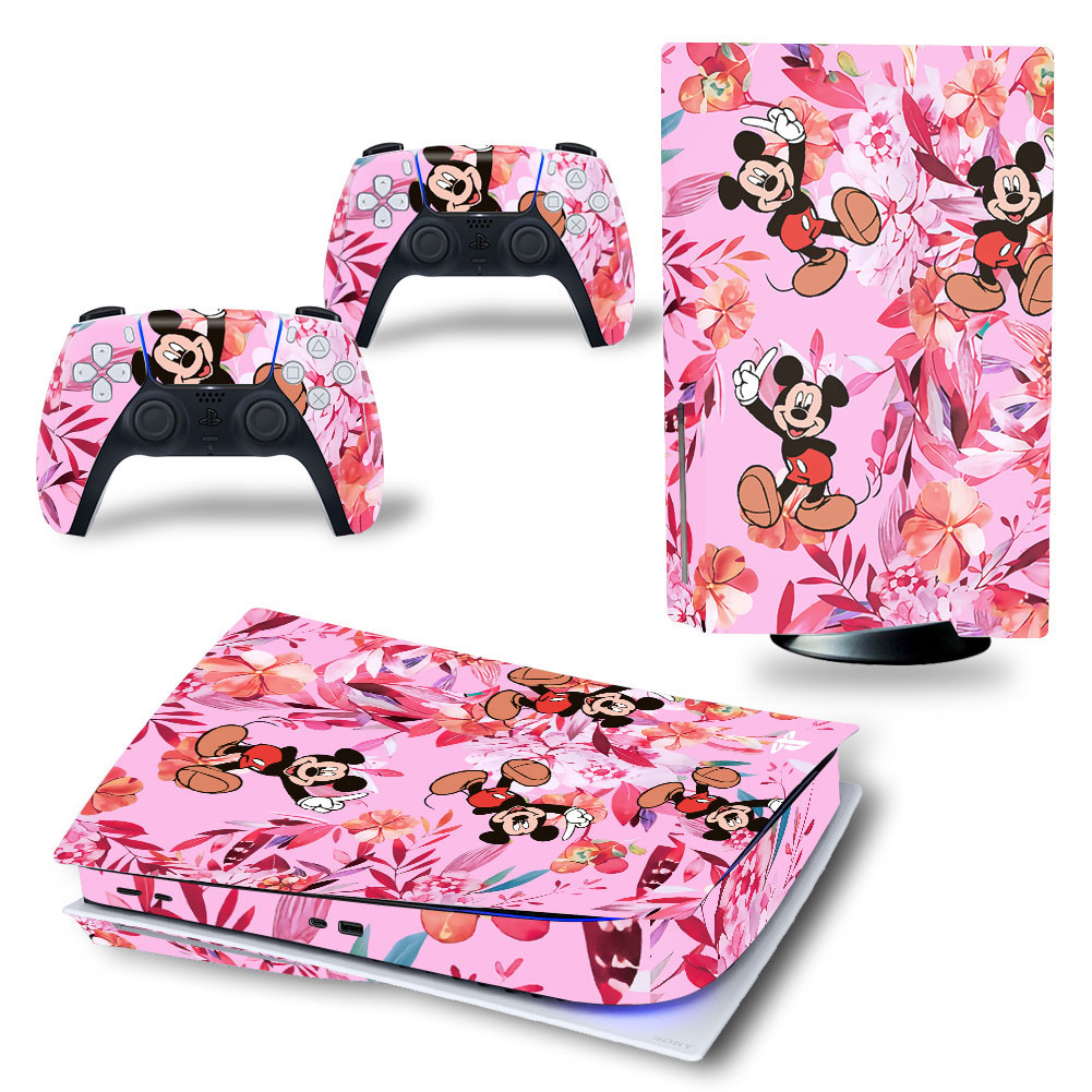 Disney Mickey Mouse with Flowers Premium Skin Set for PS5 Disc Edition (3100)