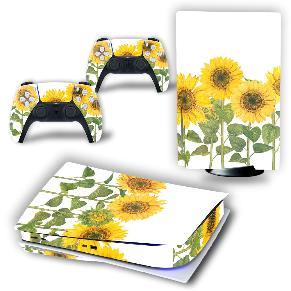 Sunflowers Premium Skin Set for PS5 Disc Edition (3577)