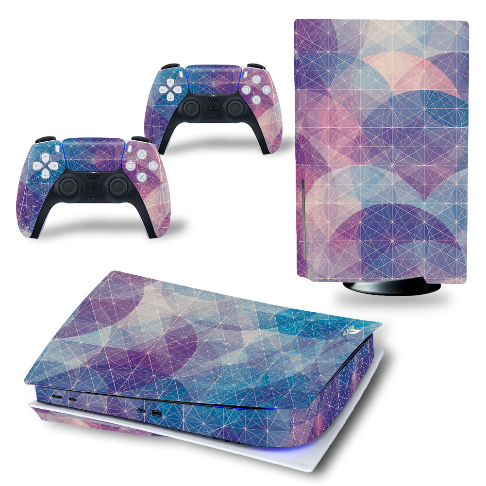 Abstract Art Design Premium Skin Set for PS5 Disc Edition (4119)