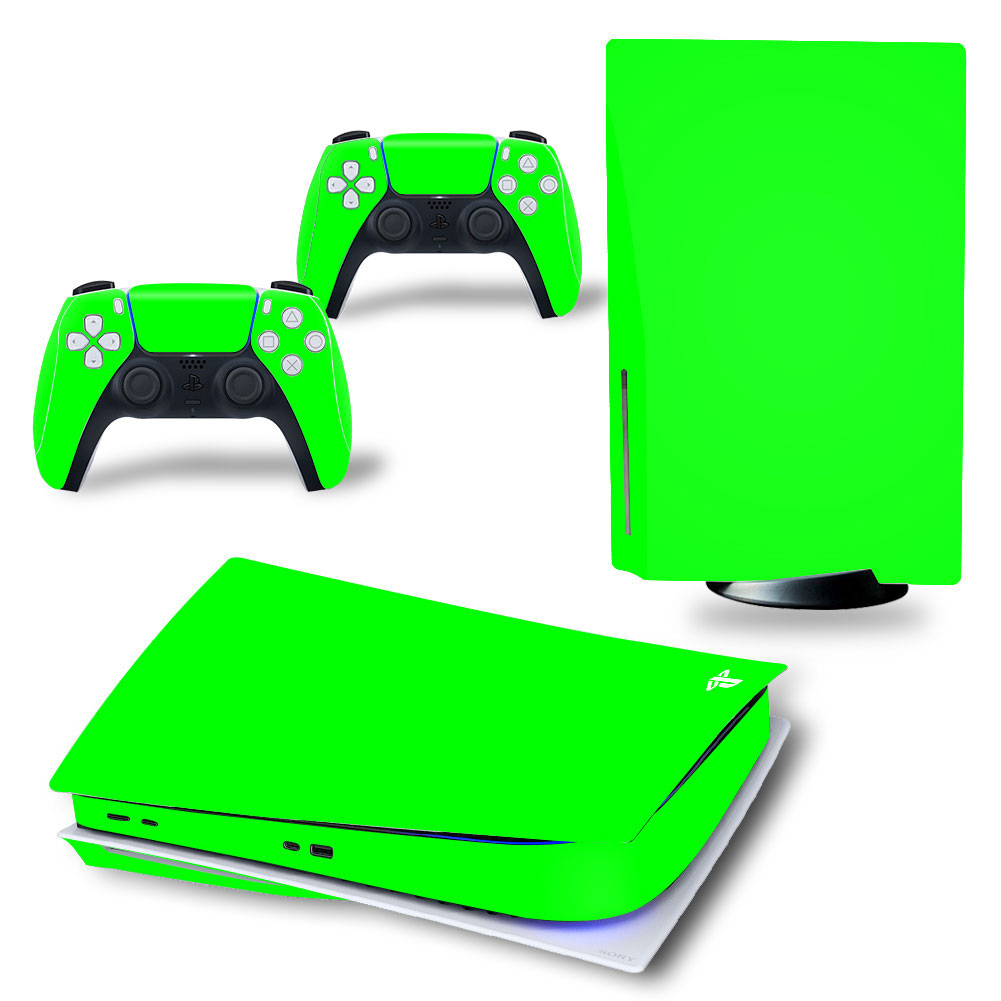 Solid Grass Green Premium Skin Set for PS5 Disc Edition (7015)