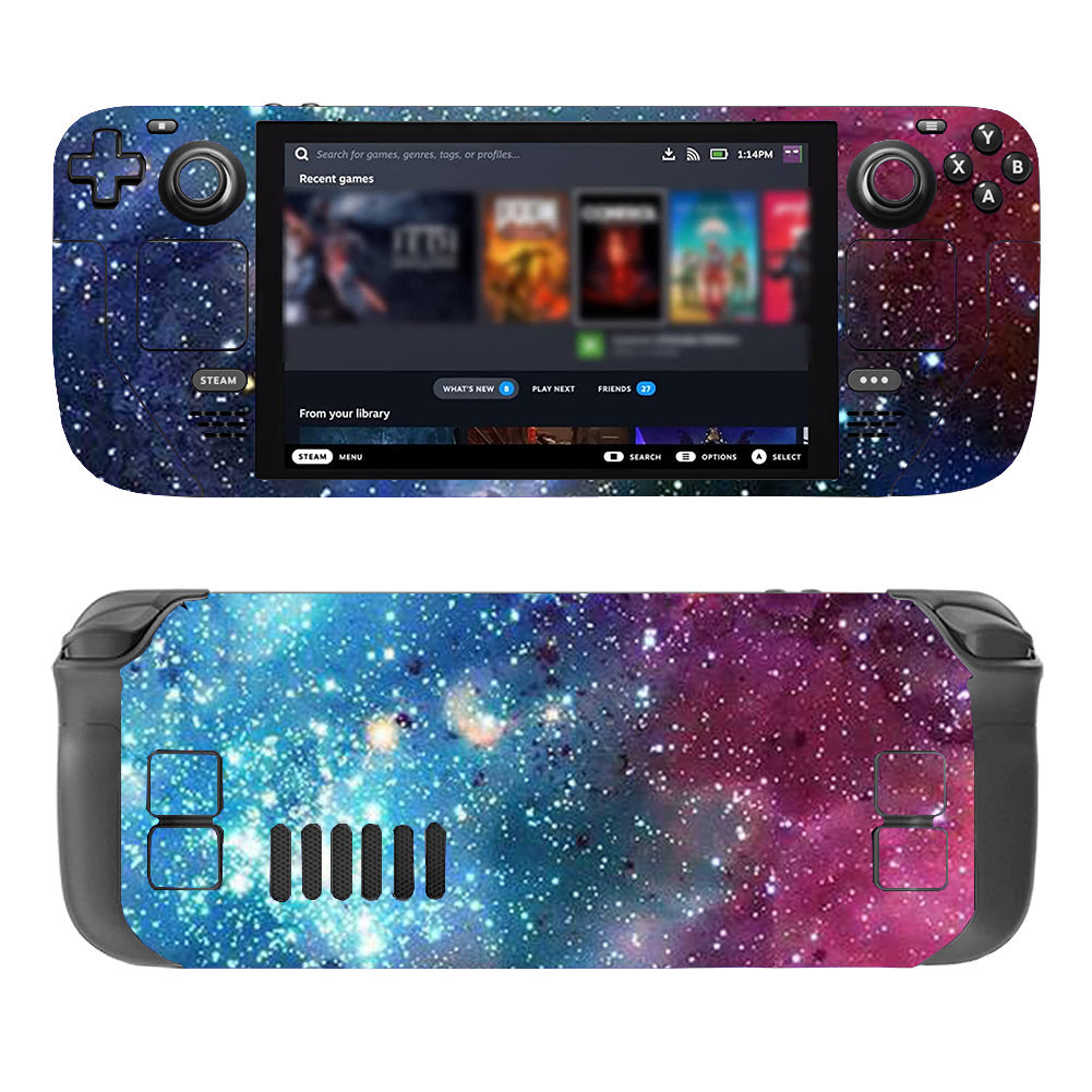Blue and Purple Starry Sky Premium Skin Set for Steam Deck (0025)