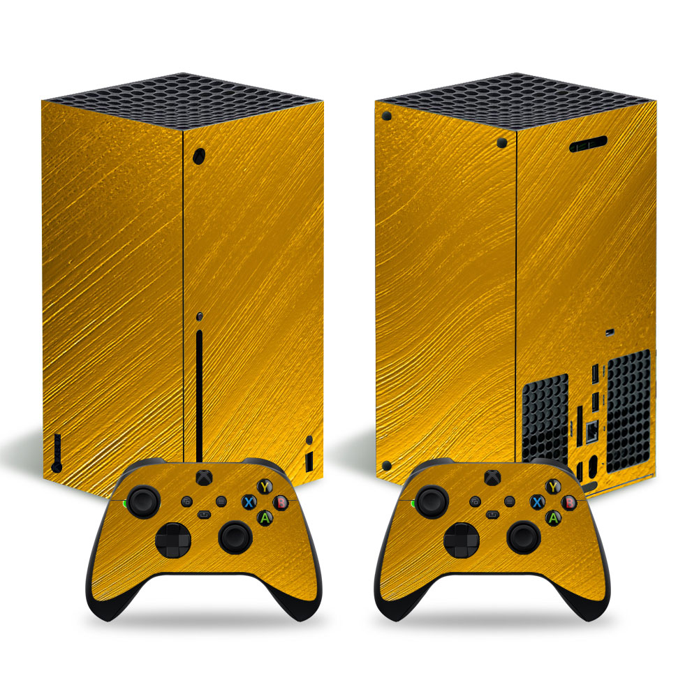 Brushed Yellow Premium Skin Set for Xbox Series X (0328)
