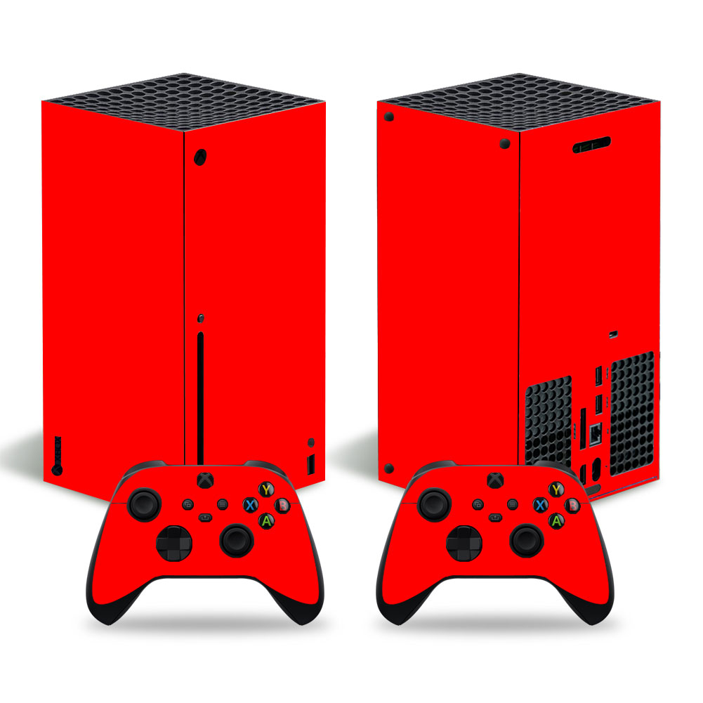 Solid Red Premium Skin Set for Xbox Series X (0376)