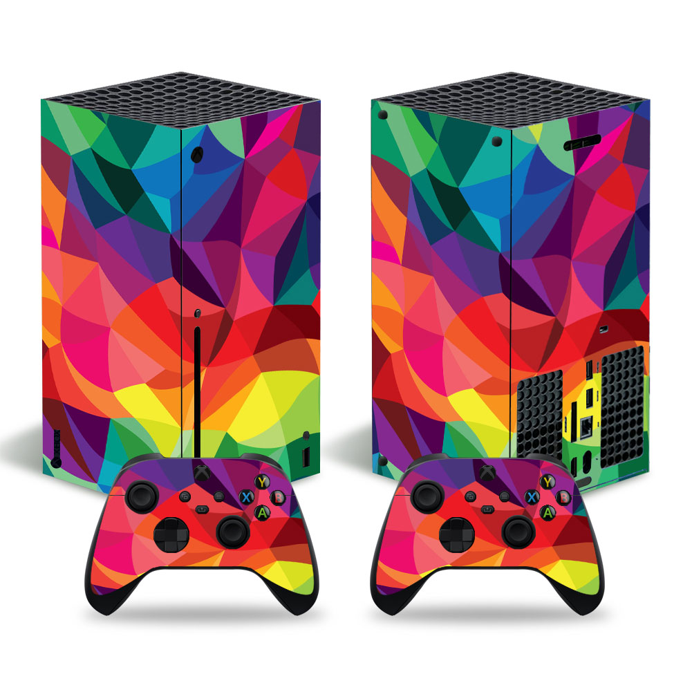 Colorful Geometric Shapes Premium Skin Set for Xbox Series X (0723)