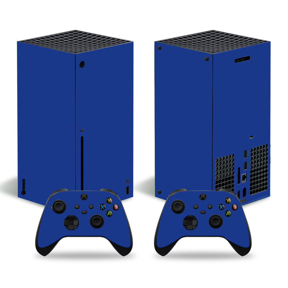 Solid Dark Blue Premium Skin Set for Xbox Series X (3070)