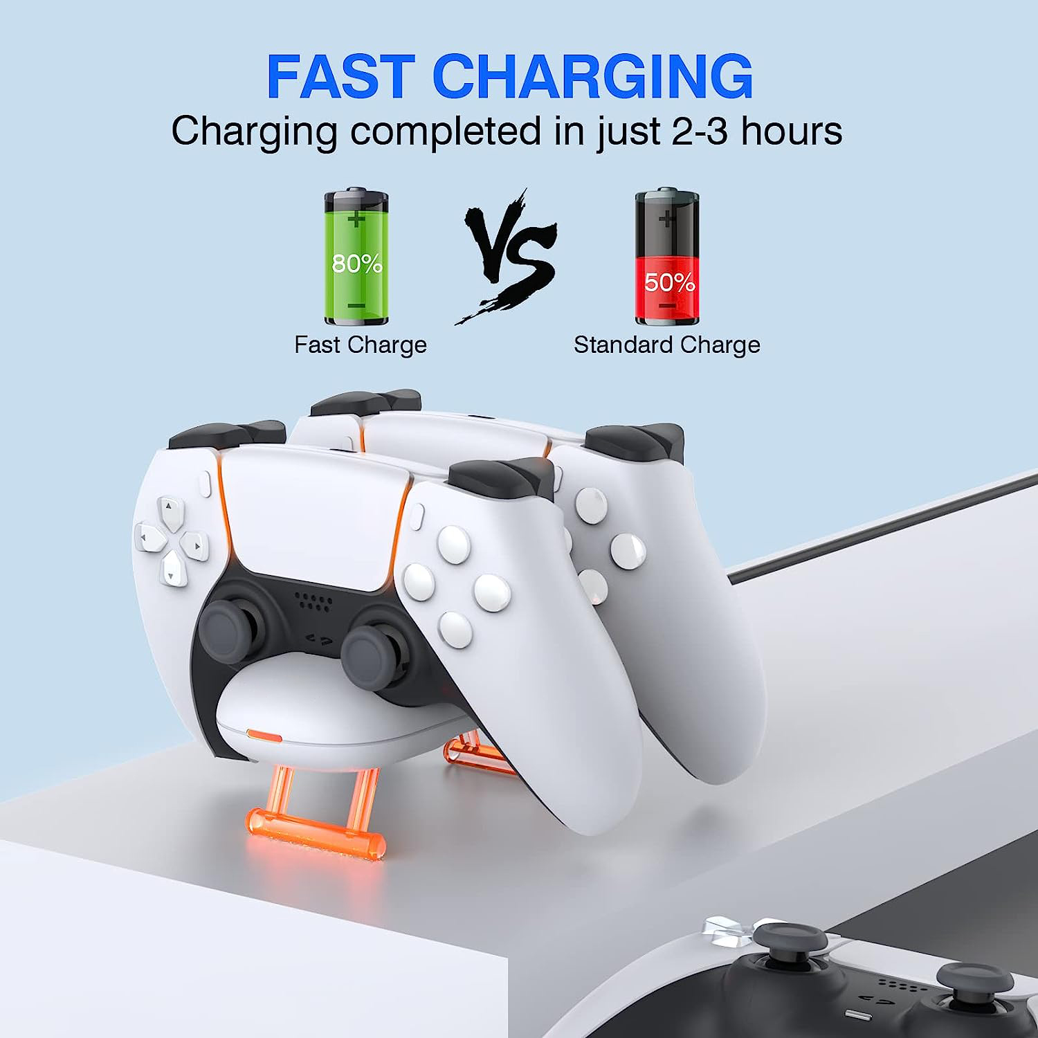 Dual Charging Station for PS5 DualSense Wireless Controller