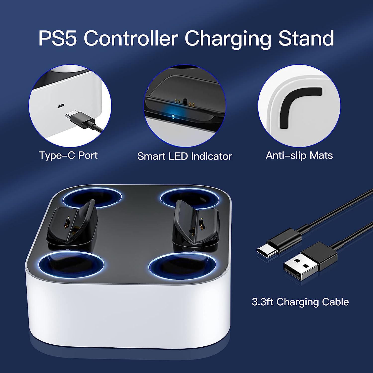 Fast Charging Station for PS5 DualSense Wireless Controller