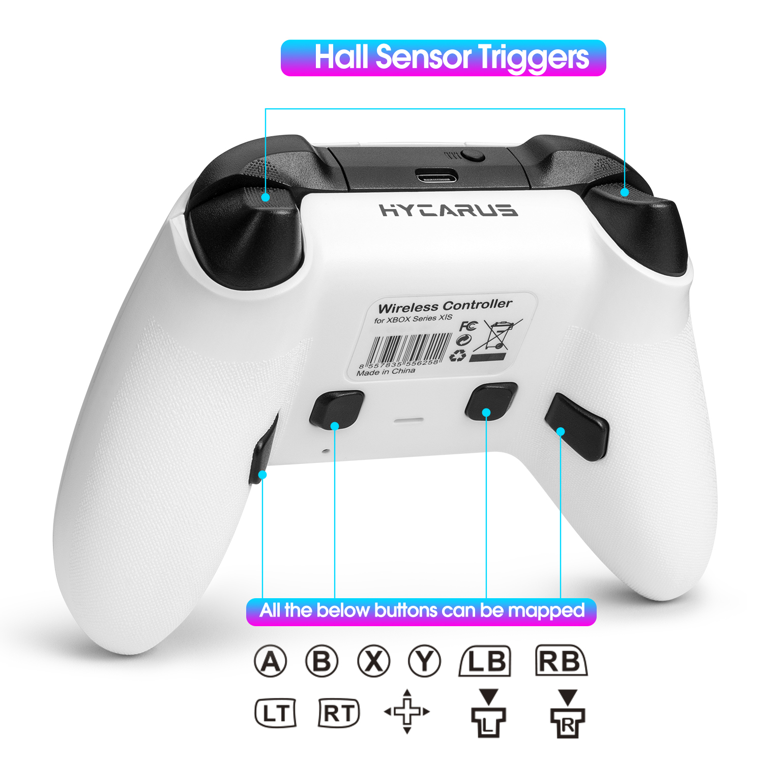 HYCARUS Elite Controller Wireless for Xbox Series X/ S, Xbox One with 4 Programmable Paddle Buttons