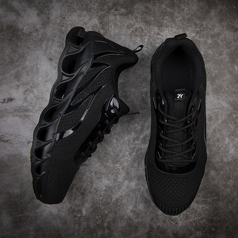 Boklen Men's Relieve Foot Pain Perfect Walking Shoes - All black