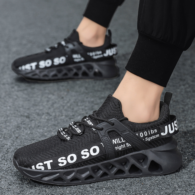 Metelo Women's Relieve Foot Pain Cushioning Walking Shoes - Black