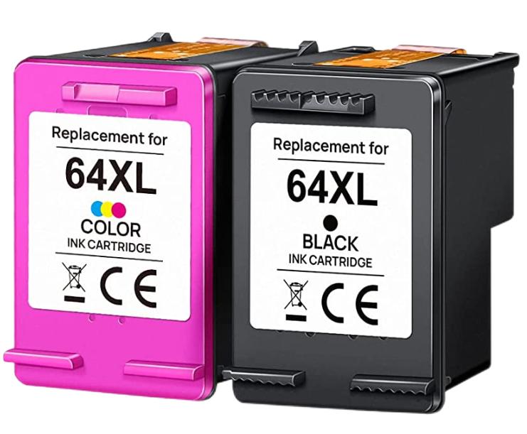 Remanufactured 64XL Ink Cartridge Black and Tri-color Multipack