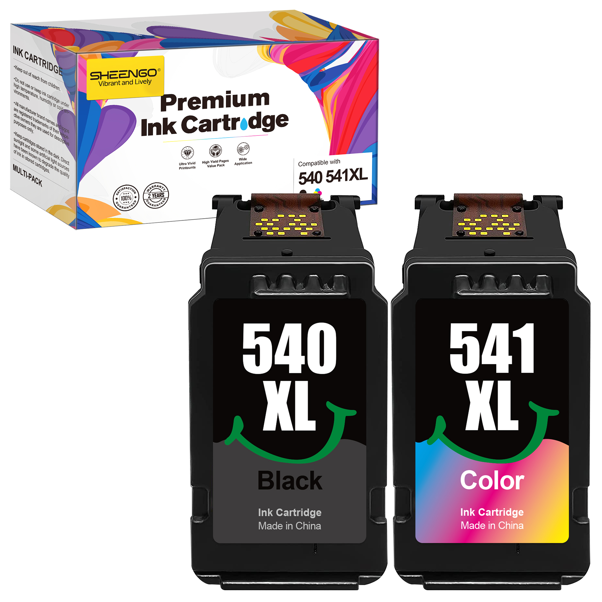 PG-540XL CL-541XL Multipack ink Cartridges (Nero Tri-Colore, 2-Pack)