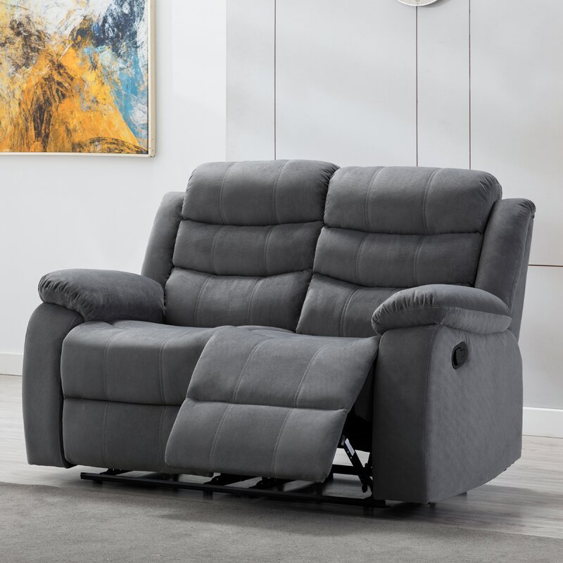 🔥Clearance sale $29.89🔥✨Kingstowne 59'' Pillow Top Arm Reclining Loveseat