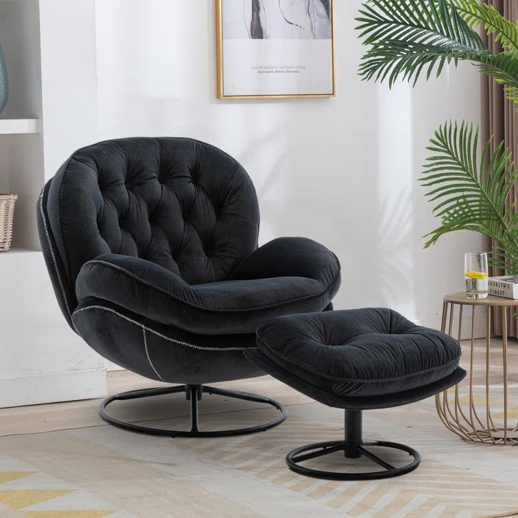 🔥Clearance sale $29.99🔥Upholstered Swivel Accent Chair